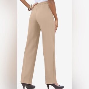 Elegant Tan‎ Women's trousers la suit size 18, beige color fully lined